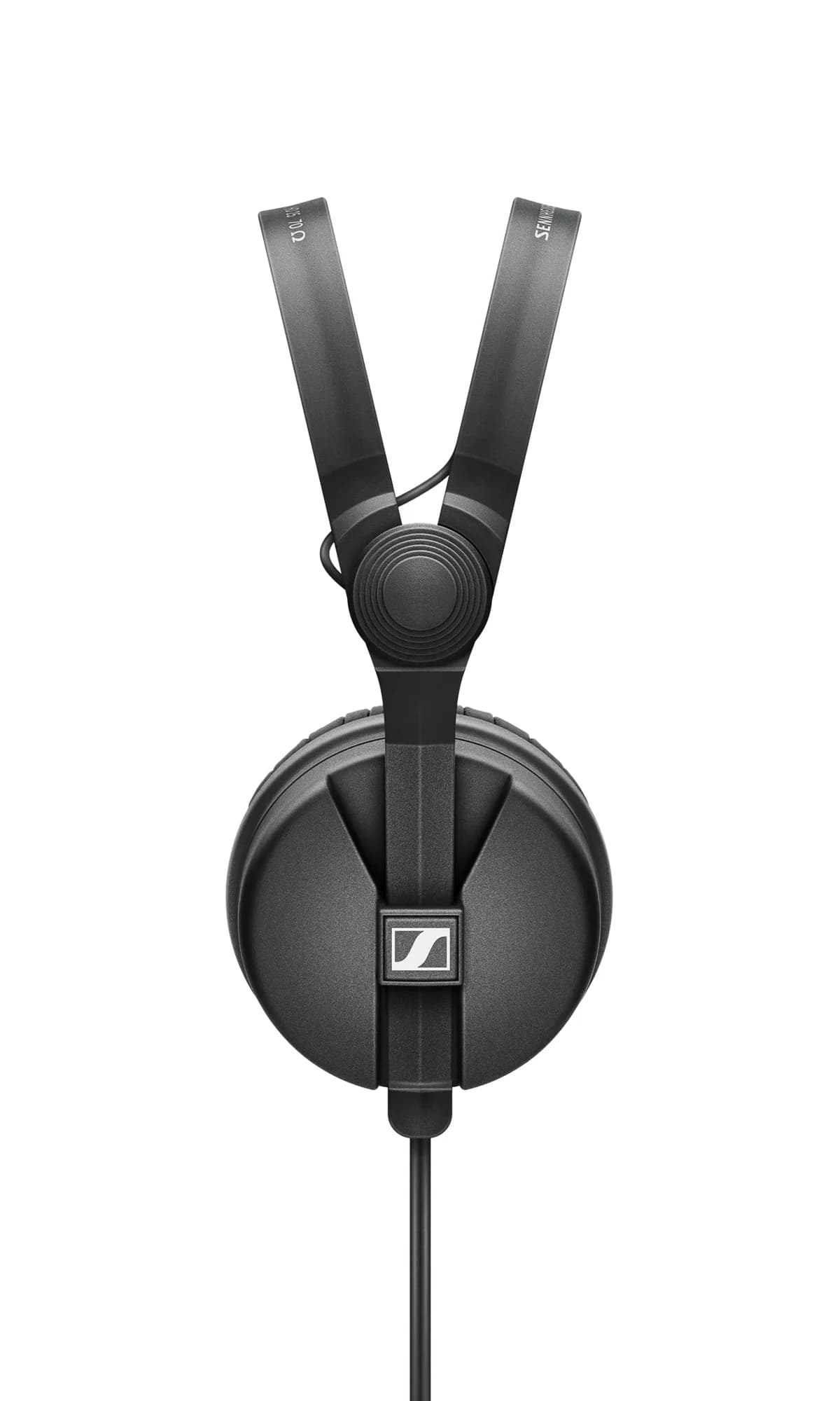 Sennheiser HD 25 DJ-Kopfhörer in Schwarz von der Seite